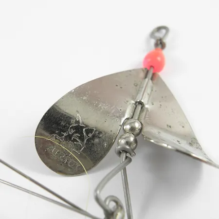 Blue Fox Cucchiaino, Nickel/Giallo/Bucktail, 14g, Antialga, #2393