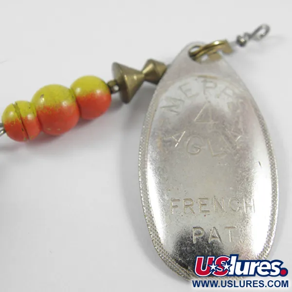 Mepps Aglia 4 rotante, Nichel, 10g, Bucktail, #2394