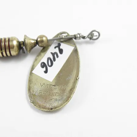 Mepps Aglia 2 Cucchiaino, Ottone, 4,5g, Tubicino Rosso, #2406