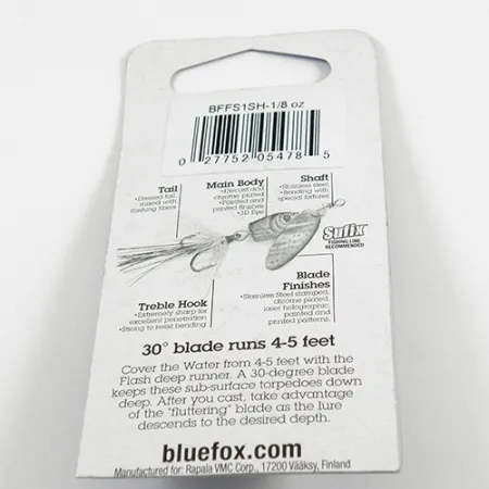 Blue Fox Flash Deep Runner Cucchiaino, Argento/Rainbow, 4g, #2409