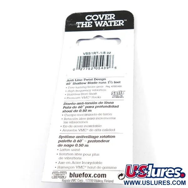 Blue Fox Vibrax Shallow Cucchiaino, Trota Iridea, 4g, #2410