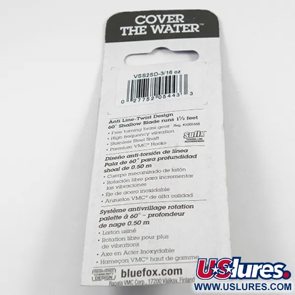 Blue Fox Vibrax Shallow Cucchiaino, Arcobaleno, 6g, Shallow, #2411