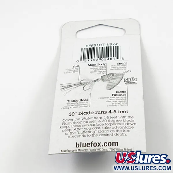 Blue Fox Flash Deep Runner Cucchiaino, Trout, 4g, Ancora piumata, #2413