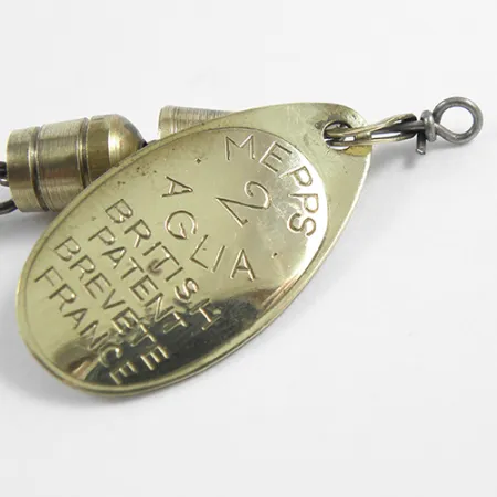 Mepps Aglia 2 Cucchiaino Rotante, Ottone, 4.5g, Paletta Classica, #2414