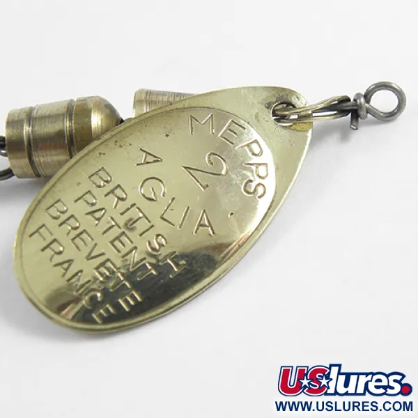 Mepps Aglia 2 Cucchiaino Rotante, Ottone, 4.5g, Paletta Classica, #2414