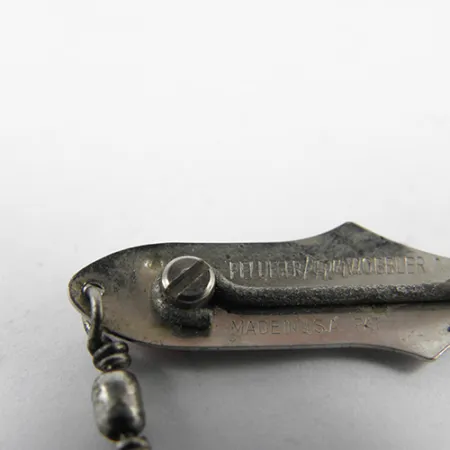 Weedless Pflueger Wobbler Ondulante, Nichel, 1,4g, Antialga, #2435