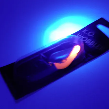 Acme K.O. Wobbler UV Ondulante, Nichel/UV Orange, 14g, UV-attivo, #2446