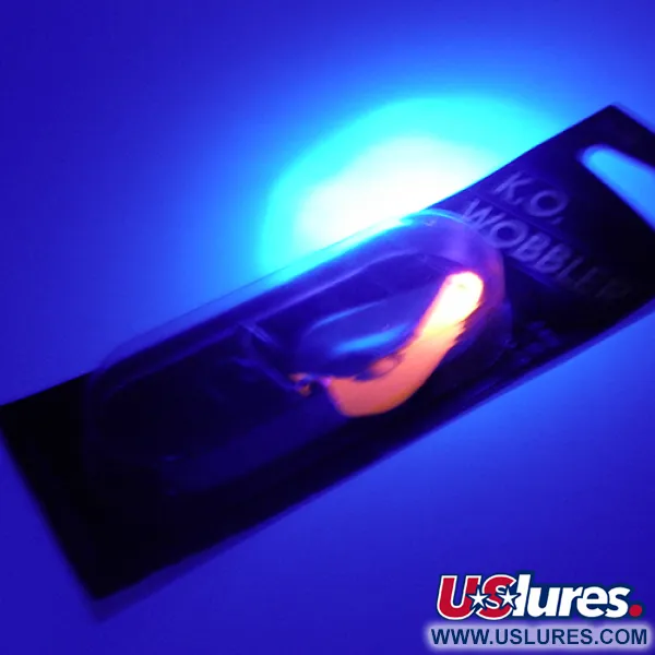 Acme K.O. Wobbler UV Ondulante, Nichel/UV Orange, 14g, UV-attivo, #2446