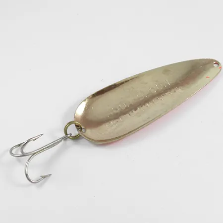 Nebco Aqua Spoon Ondulante, Oro martellato/Arancione, 21g, Vintage, #2457