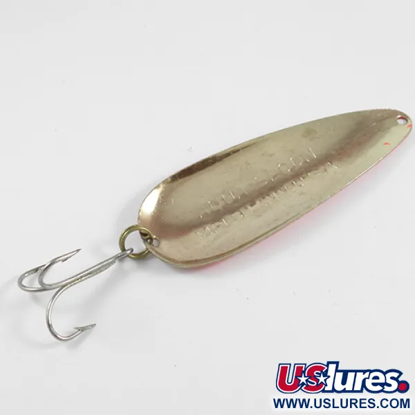 Nebco Aqua Spoon Ondulante, Oro martellato/Arancione, 21g, Vintage, #2457