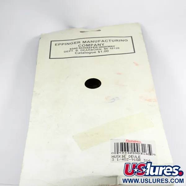 Dardevle Huskie Devle Cucchiaino, Rosso / Avorio / Nichel, 91g, #2472