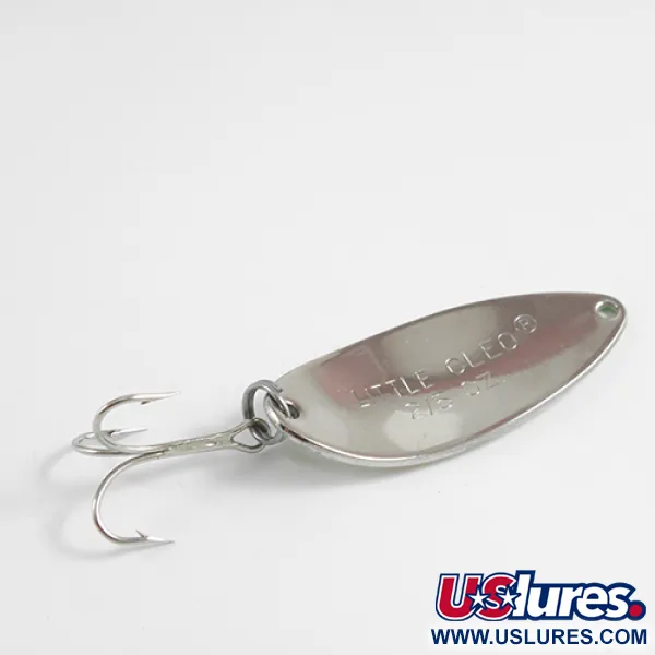 Acme Little Cleo Glow Cucchiaino, Nichel/Bianco/Glow, 11,5g, Glow, #2512