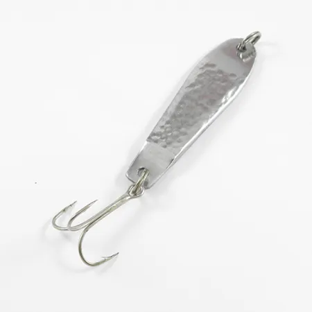 Bass Pro Shops 3 Baits Casting Spoon, Nichel, 25g, Martellato, #2530