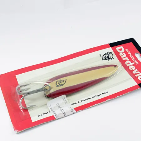 Eppinger Dardevle Ondulante, Rosso / Nickel / Avorio, 28g, #2557