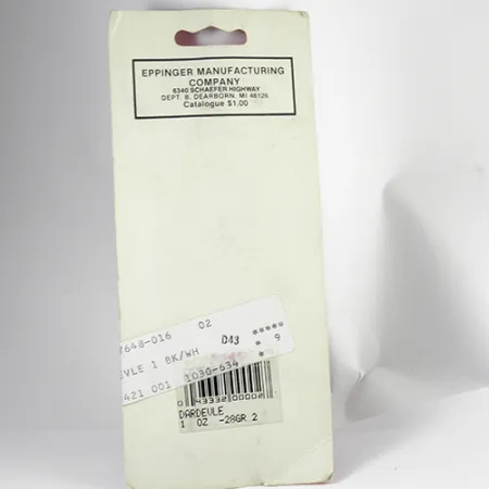 Ondulante Eppinger Dardevle, Nero/Avorio, 28g, Design Storico, #2558