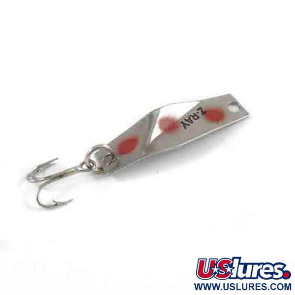 Z-RAY Lures Z-Ray Model 110 Cucchiaino, Nichel/Rosso, 1,5g, #2563