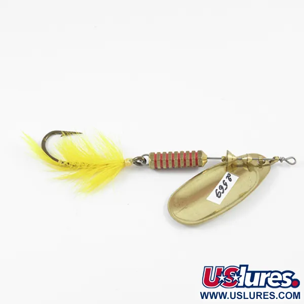 Mepps Comet 5 Dressed Cucchiaino, Ottone / Giallo, 13g, Amo intercambiabile, #2569