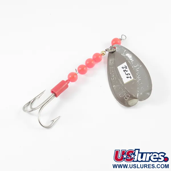 Spinner Luhr Jensen Les Davis Bolo, Nichel / Rosso, 9g, #2572