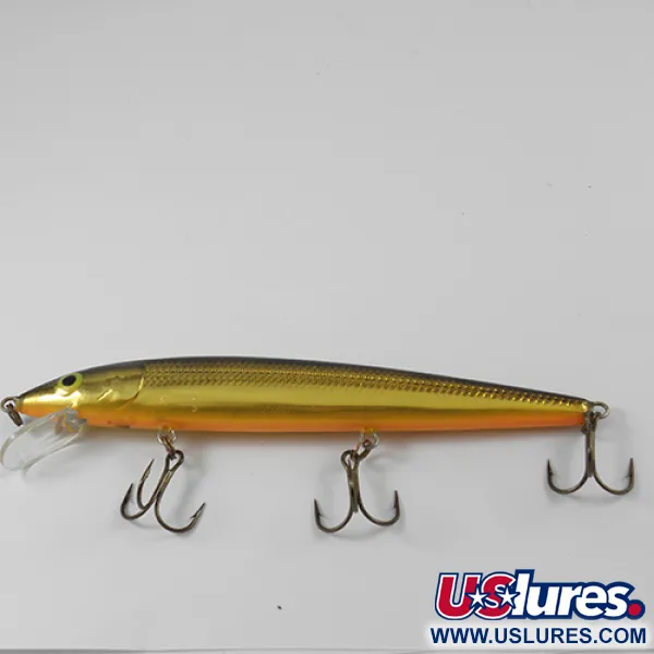 Rapala Original Floater Artificiale, Oro, 18g, Balsa, #2574