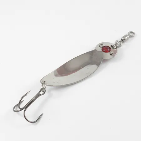 Gibbs One Eye Wiggler Ondulante, Nichel/Occhio rosso, 16g, Perla vetro, #2586