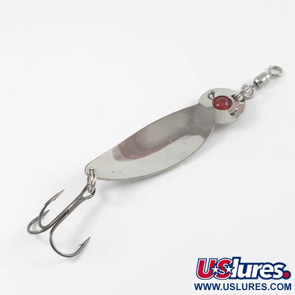 Gibbs One Eye Wiggler Ondulante, Nichel/Occhio rosso, 16g, Perla vetro, #2586