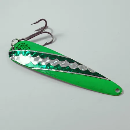 Cucchiaino Eppinger Dardevle King Flutter Devle 3200, Verde/Bianco, #2648