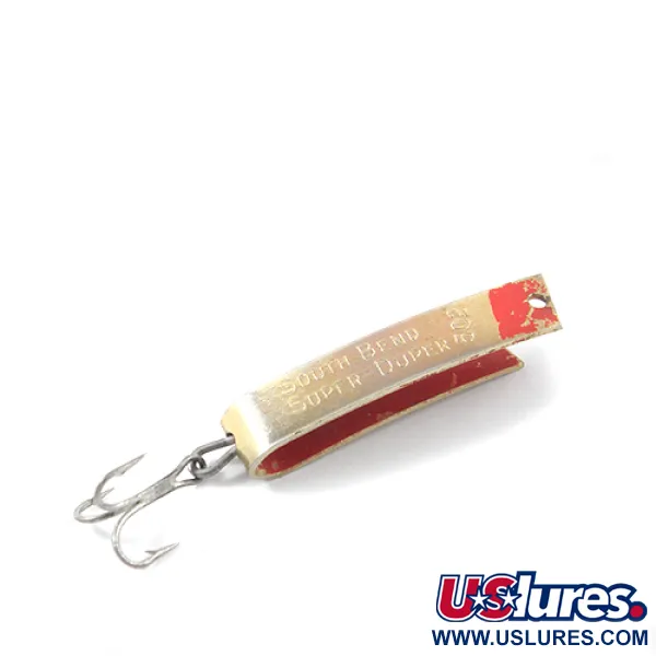 Super-Duper 502 Cucchiaino, Oro / Rosso, 2.5g, Esca Vintage, #2667