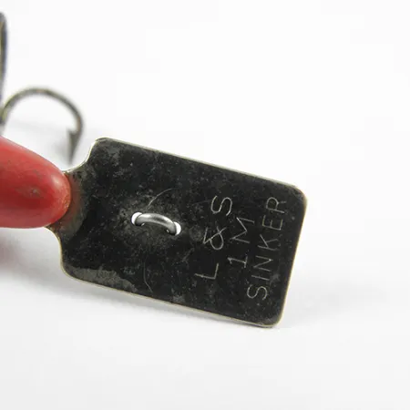 L&S Bait MirrOlure Esca Affondante, Rosso/Bianco, 2.5g, Paletta, #2748