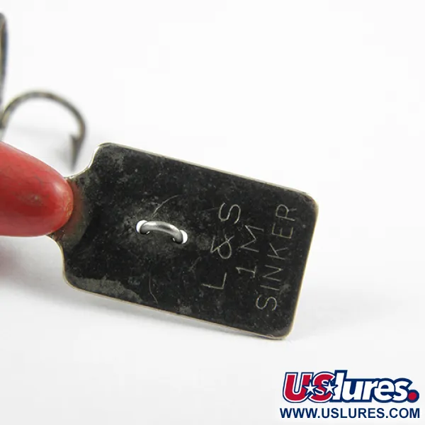 L&S Bait MirrOlure Esca Affondante, Rosso/Bianco, 2.5g, Paletta, #2748