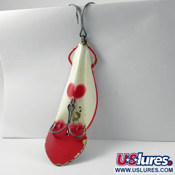 Buck Perry Spoonplug Cucchiaino, Rosso / Bianco, 21g, Struttura, #2762