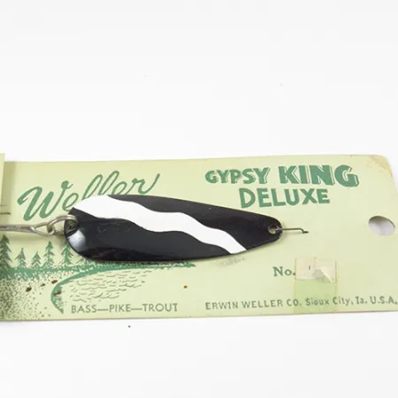 Ondulante Weller Gypsy King 0, Nero/Bianco/Nichel, 11g, Deluxe, #2800