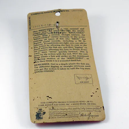 Luhr Jensen Krocodile Die #3 Glow Ondulante, Bianco/Blu, 14g, #2803