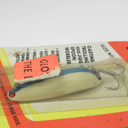 Luhr Jensen Krocodile Die #3 Glow Ondulante, Bianco/Blu, 14g, #2803