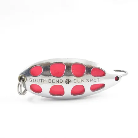 South Bend Sun Spot Ondulante, Nichel / Rosso, 14g, antialga, #2807