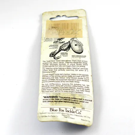 Blue Fox Vibrax Wild Eye Cucchiaino, Oro, 4g, Wild Eye, #2810