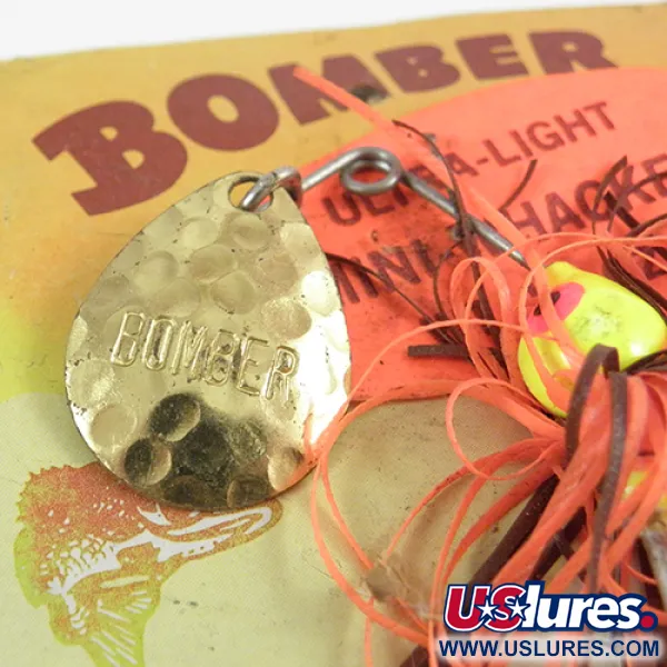 Bomber Bushwhacker Spinnerbait, Ottone, 7g, Pala Martellata, #2809