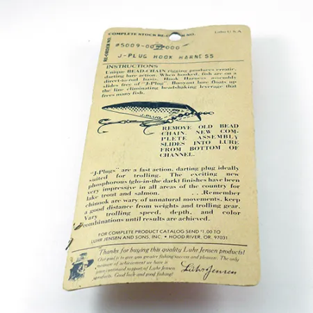 Luhr Jensen Hook Harness Montatura, Nichel, 6g, Catena sfere, #2811