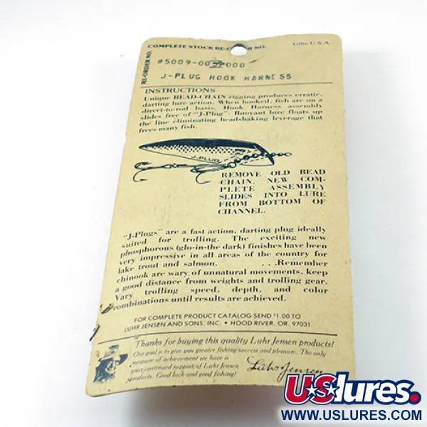 Luhr Jensen Hook Harness Montatura, Nichel, 6g, Catena sfere, #2811