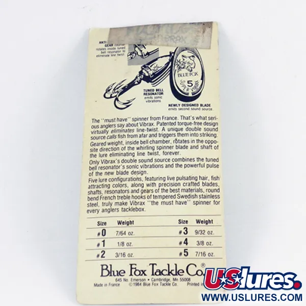 Blue Fox Super Vibrax 3 Cucchiaino, Argento, 8g, Anti-torsione, #2848