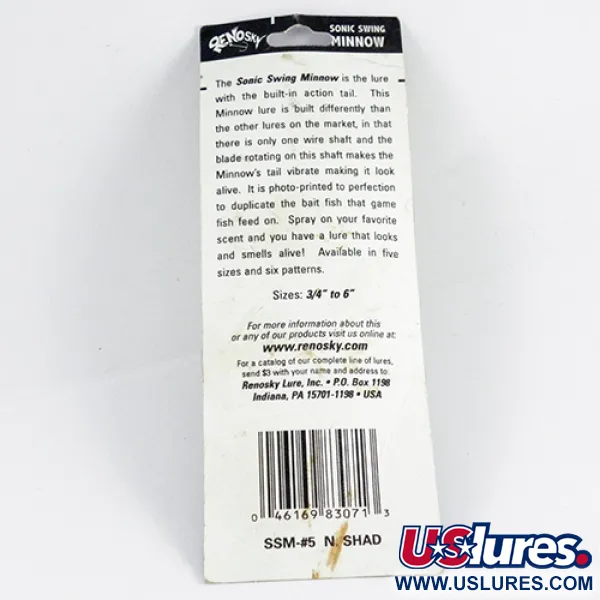 Renosky Sonic Swing Minnow Esca Ibrida, Oro, 7g, Palletta, #2849