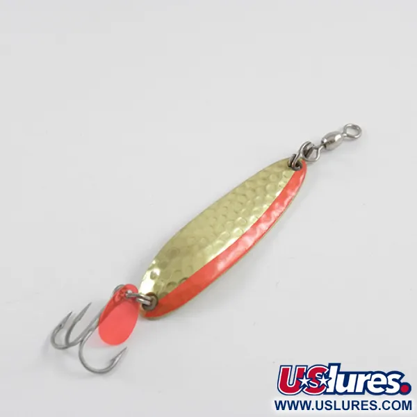 Luhr Jensen Krocodile Die #3 Ondulante, Ottone/Rosso, 10g, Martellato, #2870