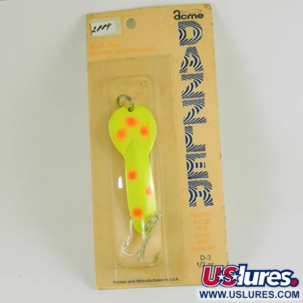 Acme Dazzler #3 Ondulante, Giallo/Rosso/Nickel, 17g, Luccio, #2884