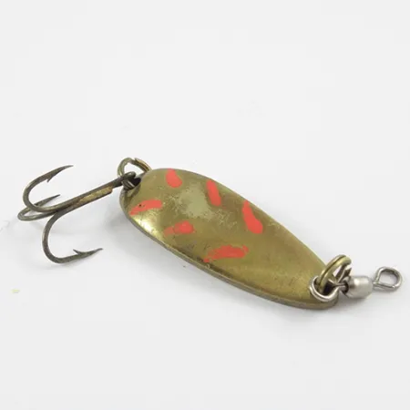 Luhr Jensen Krocodile Ondulante, Ottone, 9g, Accenti rossi, #2899