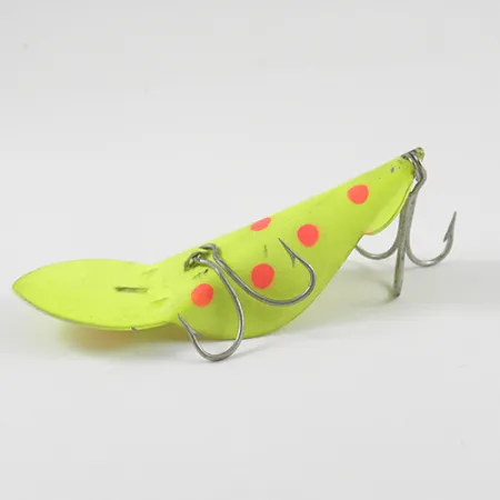 Buck Perry Spoonplug Ondulante, Giallo Fluorescente/Rosso, 14g, #2900