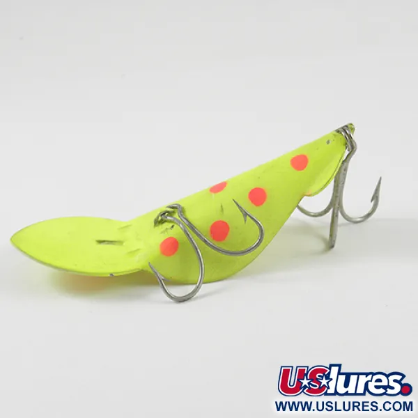 Buck Perry Spoonplug Ondulante, Giallo Fluorescente/Rosso, 14g, #2900