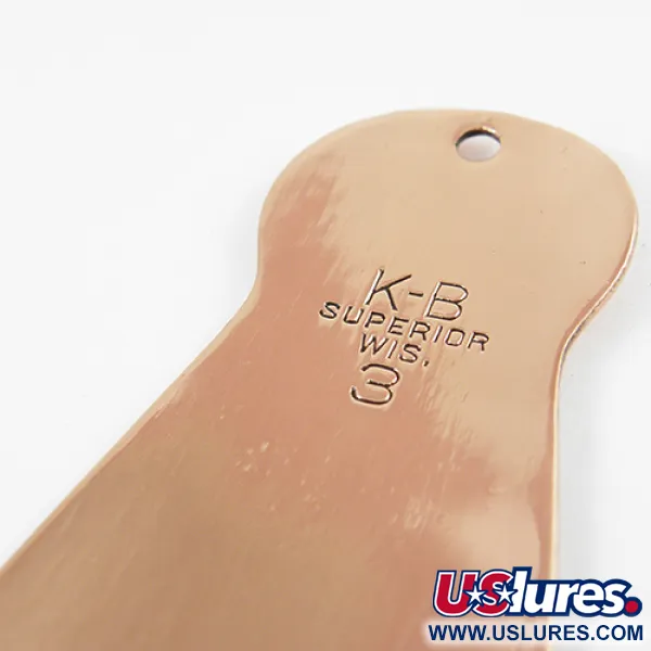 K-B Bait K-B Spoon 3 Ondulante, Rame, 25g, Vintage USA, #2912