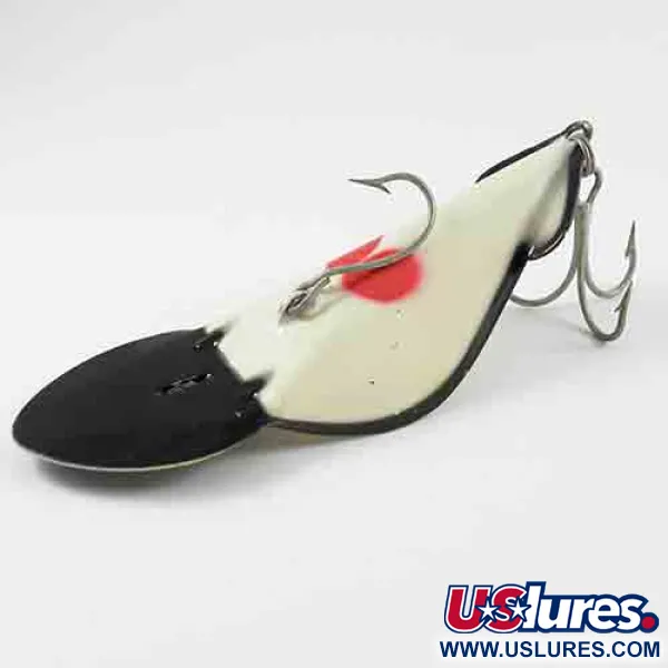 Buck Perry Spoonplug, Bianco/Nero, 28g, Pesca di struttura, #2914