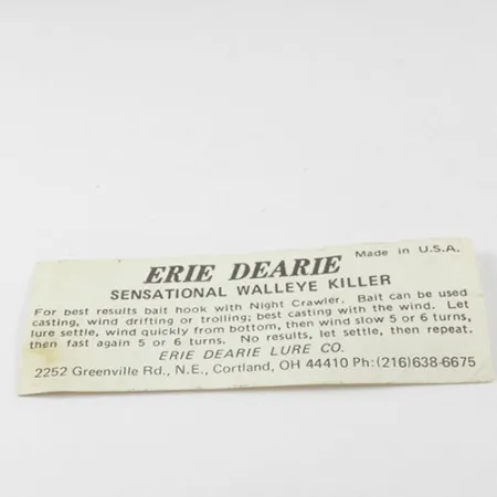 Erie Dearie Walleye Killer Spinnerbait, Nickel / Rosso, 12g, #2932