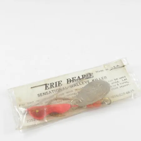 Erie Dearie Walleye Killer Spinnerbait, Nickel / Rosso, 12g, #2932
