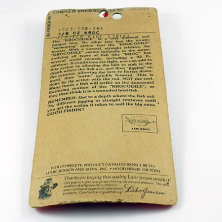 Luhr Jensen Krocodile Die #3 Ondulante, Bianco/Rosso Glow, 17,7g, #2936